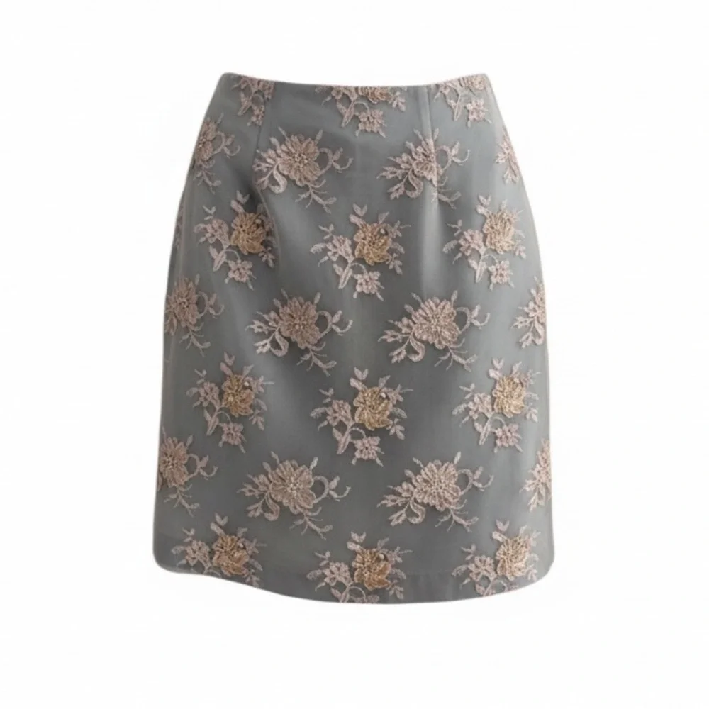 Holiday party ready NWOT Jovani Lace Silk Baby blue skirt size 8